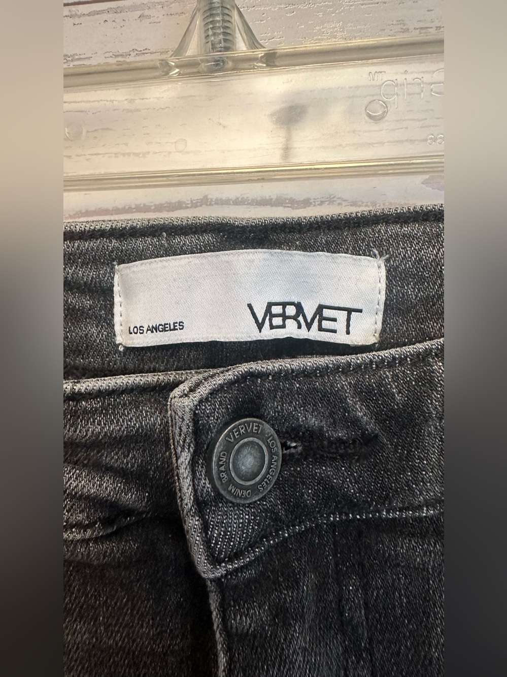 VERVET Thrills High Rise Released Hem Straight Jeans 28 - Picture 4 of 9